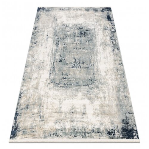 RugsX DISTIN 0845A bela / mornarsko modra / modra moderna preproga - Abstrakcija, okvir, vintage, resice 160x230 cm, (21990632) Cene