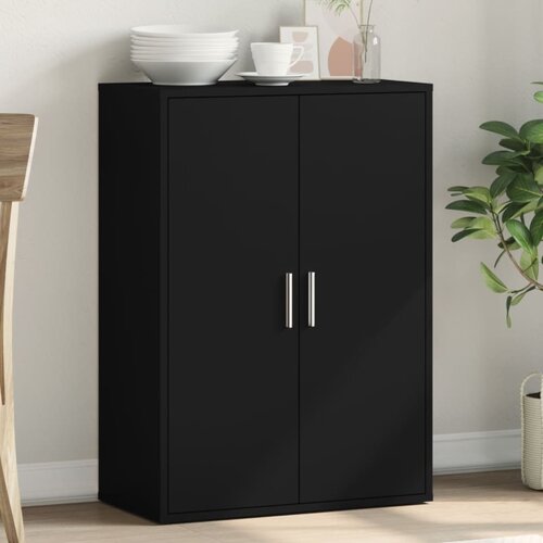  The Living Store Komoda črna 60x31x84 cm inženirski les - Komoda, (21442080) Slike
