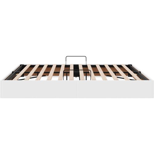  Otomanski krevet Čista bijela 180 x 200 cm Lažna koža Slike