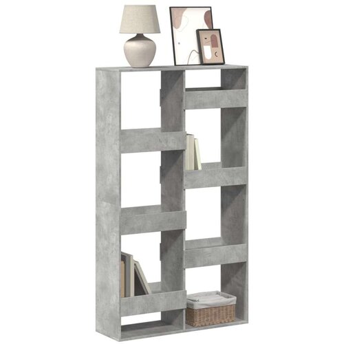  Regal za knjige boja betona 100x33x175 cm konstruirano drvo Cijene