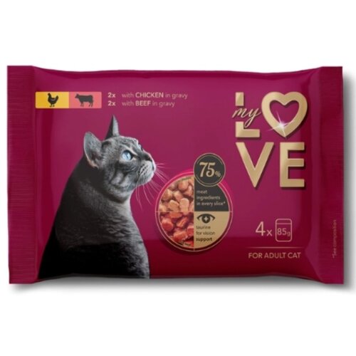 My Love sos za macke piletina I govedina 4x85g Cene