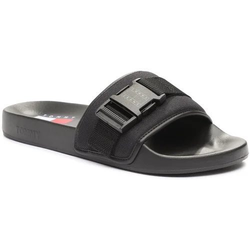 Tommy Jeans Natikači Tjm Bucke Pool Slide EM0EM01338 Black BDS