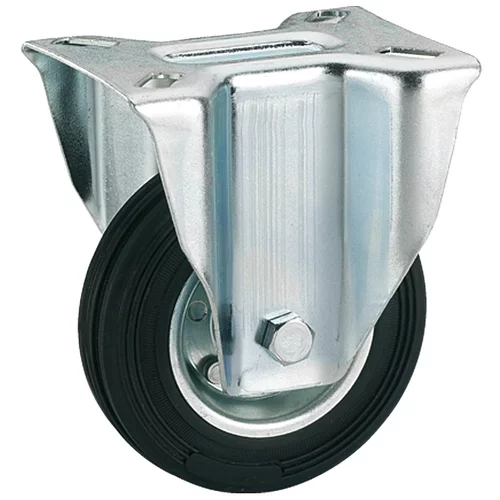 DÖRNER + HELMER fiksni kotač za transportna kolica (Promjer kotačića: 125 mm, Nosivost: 100 kg, Valjkasti ležaj, Visina: 157 mm)