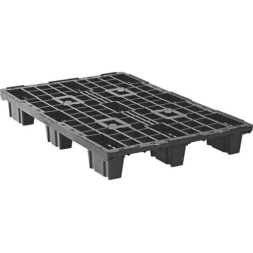  Lahka paleta z robom, DxŠ 1200 x 800 mm, z 9 nogami, DE 10 kosov, črne barve Cene