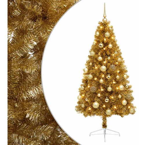  Umjetno božićno drvce s kuglicom 150 cm 150 LED lampica Slike