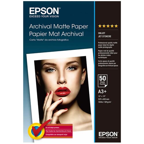 Epson Arhivski Mat Papir DIN A3+, 50 listova - C13S041340 Slike
