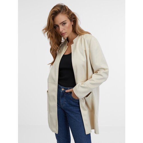 Orsay Beige Women's Faux Leather Jacket - Women's Cene
