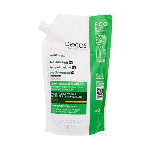 Vichy Dercos Anti-Dandruff Dry Hair šampon proti prhljaju za suhe lase polnilo 500 ml za ženske Cene