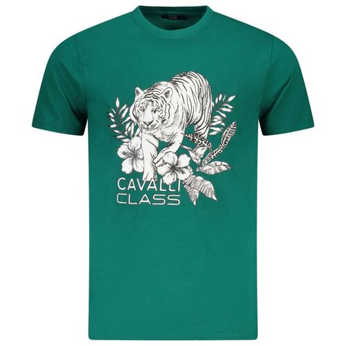 Cavalli Class Mu&scaron;ka Majica Kratkih Rukava Zelena Cijene