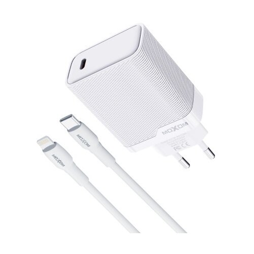  Kucni punjac moxom mx-hc293 20w type-c na lightning beli ( P1291 ) Slike