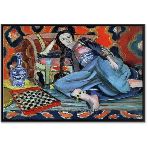  Slika - Henri Matisse &amp;ndash; Odalisque with Turkish Chair 90x60 U crnom drvenom okviru Slike
