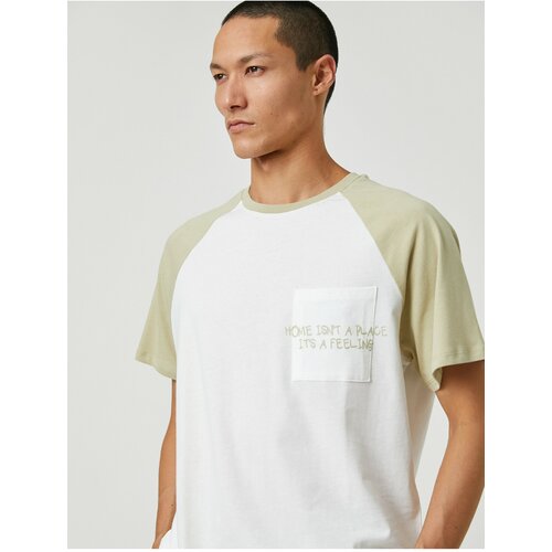 Koton T-Shirt - Ecru - Regular fit Slike