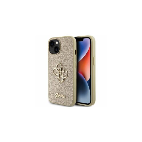  ORIGINALNA TORBICA GUESS HARDCASE GLITTER SCRIPT BIG 4G GUHCP15SHG4SGD ZA IPHONE 15 ZLATNI Cijene