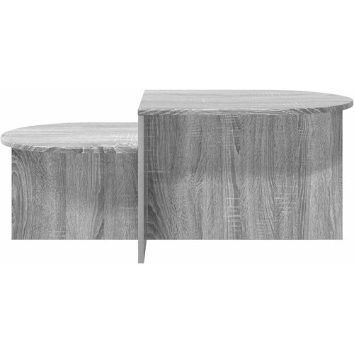  Kava Stol Siva sonoma 100 x 50 x 40 cm Konstruirano drvo Slike