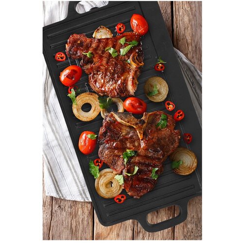 Orion Litoželezena plo&amp;scaron;ča za žar 23x45,5 cm LITINA &amp;ndash; Slike
