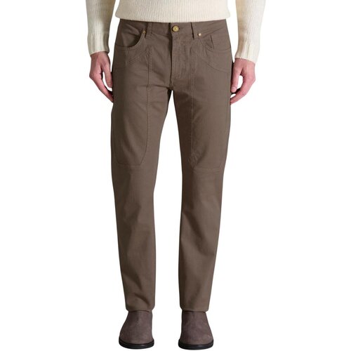 Jeckerson Hlače Chino / Carrot JOHN 5 TASCHE TOPPA JUPPA077JOHN001 CTCPTGABA001 U000 Kostanjeva Slike