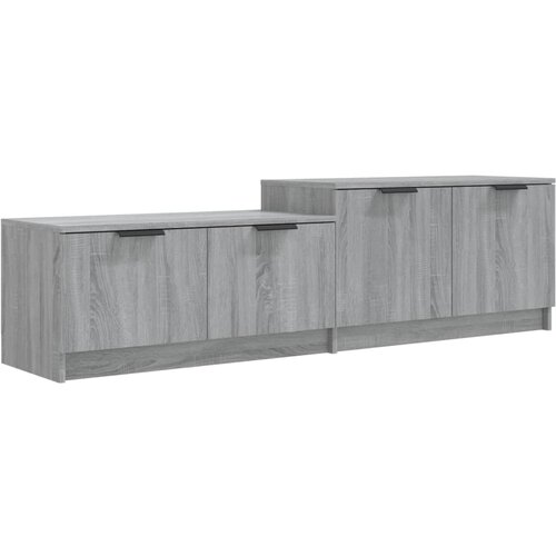 Maison Chic TV omarica - TV enota - Televizijska omarica siva sonoma 158,5x36x45 cm konstruiran les, (21699747) Slike