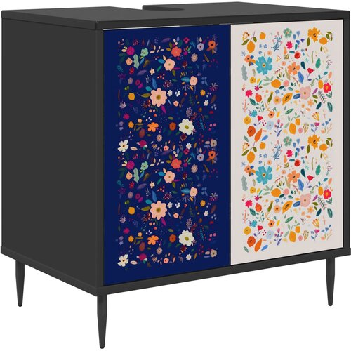  Kupaonski ormar MAINZ Crni hrast 60 x 40 x 61 cm Slike
