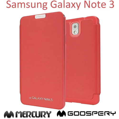  Preklopni ovitek / etui / zaščita Mercury Techno Flip Cover za Samsung Galaxy Note 3 - roza