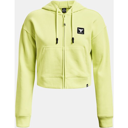 Under Armour Project Rock HW Terry FZ light green women&amp;#039;s sweatshirt Slike