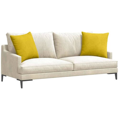  Jastučići za sofu 2 pcs Žuta 50 x 50 cm Kordura tekstil Slike