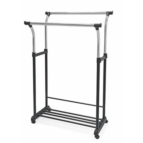 XXXL Mobilno Stojalo Za Obleke Swing 2, Črna, Krom Cene