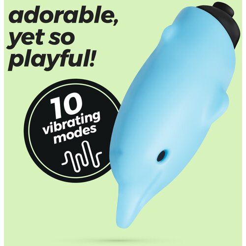 Crushious Mini vibrator - Dolphin, moder Slike