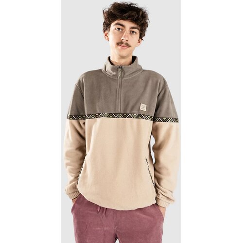 Iriedaily Monte Noe Troyer Half-Zip Pulover iz flisa smokey olive Cene
