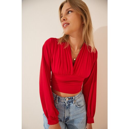 Happiness İstanbul Blouse - Red - Regular fit Slike