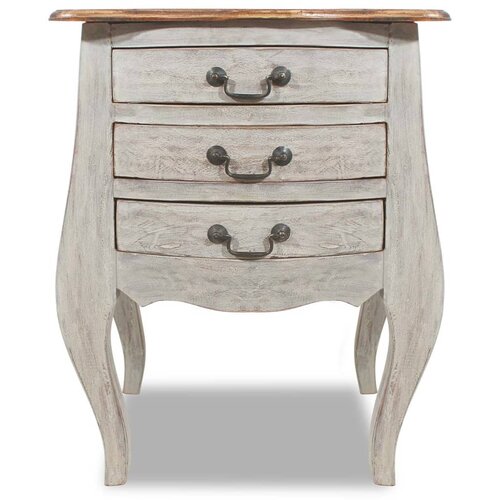 Maison Chic Nočna omarica - Nočna miza trden mahagonij 48x35x64 cm, (21686960) Slike