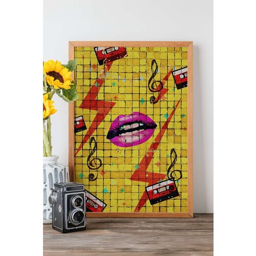 Wallity uramljena slika Popmosaıc1, 33x48 cm Cene