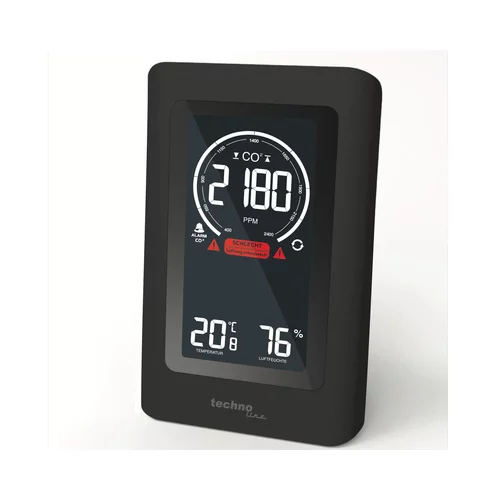 x monitor za kakovost zraka technoline CO2 WL1030 (50 x 94 145 mm, digitalni prikaz)