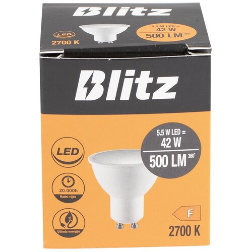 Blitz led žarulja GU10 5.5 w 500 lm 2700 k Cene