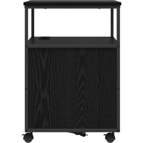 VidaXL Uredski ormar Crni hrast 60 x 46 x 67 cm Konstruirano drvo Slike