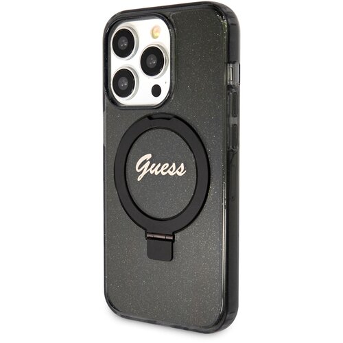 Guess Magsafe ohi&amp;scaron;je za Apple iPhone 15 Pro Max TPU Ring Stand, ?rna, (21244306) Slike