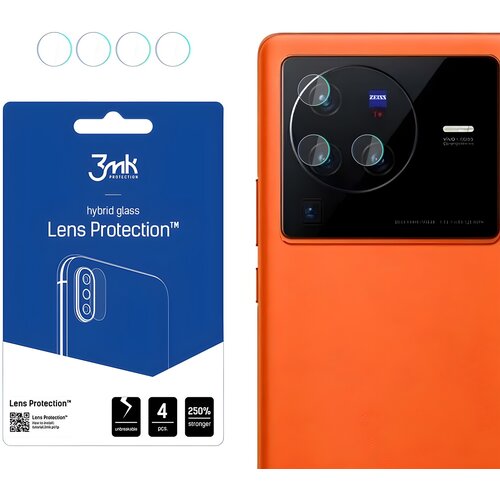 3mk 4x steklo za kamero za Vivo X80 Pro - Prozorna Cene
