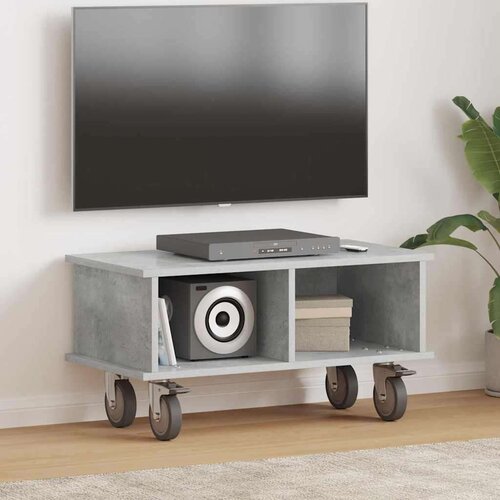 TV stojalo Betonsko siva 68,5 x 35 x 35 cm Konstruiran les, (5000132594) Cene