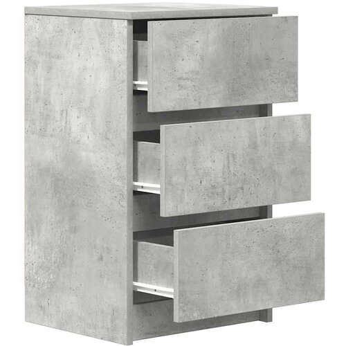  Noćni ormarići s 3 ladice 2 kom beton sivi 39x35x65 cm Slike