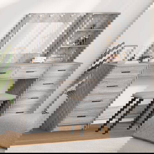 vidaXL Visoki ormar Set od 3 Sivi sonoma Konstruirano drvo Visoki ormar Cijene