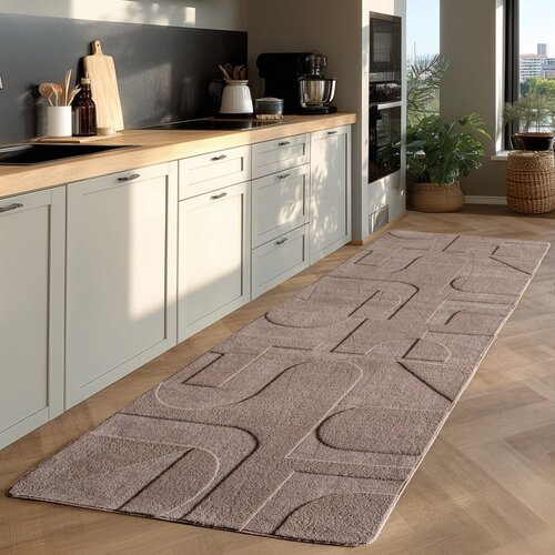 Ayyildiz Carpets Svetlo rjav pralen tekač 80x250 cm Pompei 1614 &amp;ndash; Slike