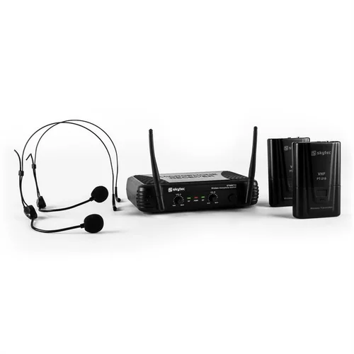 Skytec STWM712H, mikro VHF set brezžičnih mikrofonov, 2 x headset