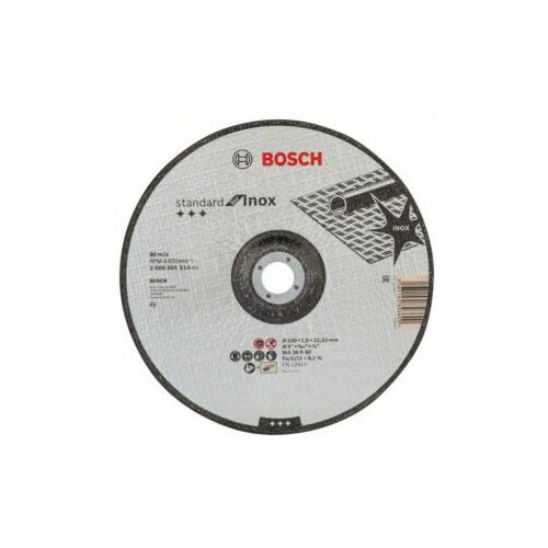 Bosch rezna ploča ispupčena 230 x 22,23 x 1,9 mm Standard for Inox 2608601514 Slike