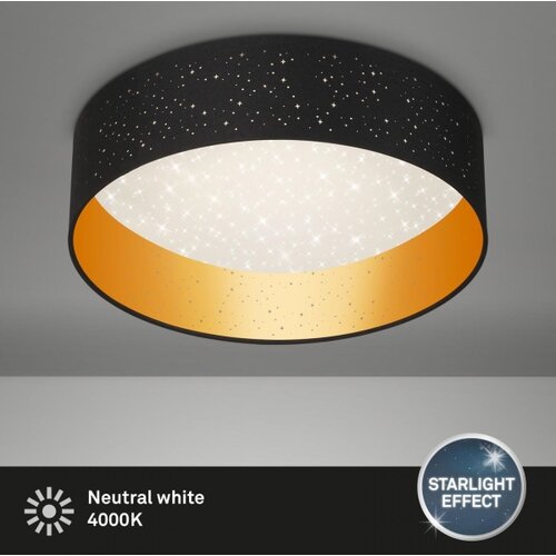 BRILONER 3882-015 - led stropno svetlo maila starry LED/18W/230V crna/zlatna Slike