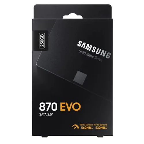 SSD 250GB Samsung 870 EVO 2,5 SATA MZ-77E250B/EU