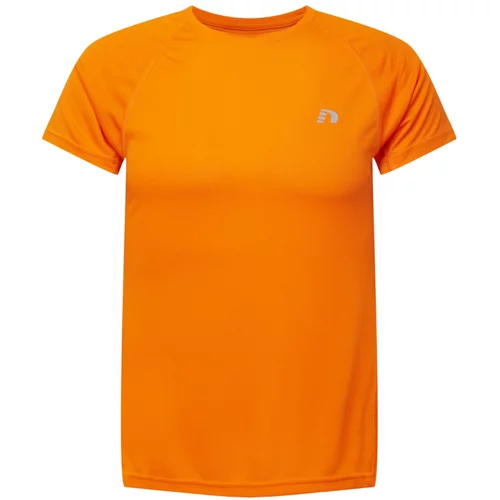 New Line Funkcionalna majica dimno-siva / neonsko oranžna