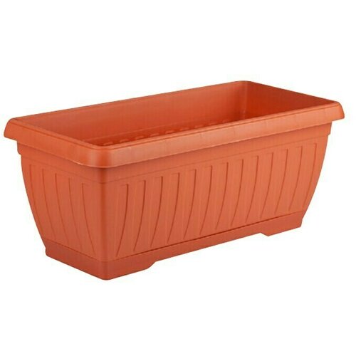 Plastična žardinjera Jadran (Vanjska dimenzija (D x &amp;Scaron; x V): 40 x 20 x 17 cm, Plastika, Terakota) Slike