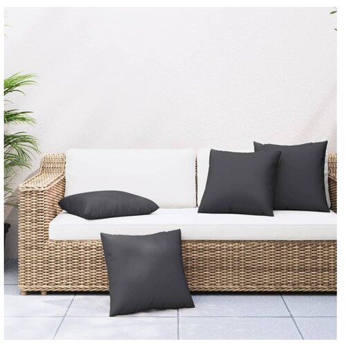 vidaXL Blazine za kavč 4 kosi črne 50x50 cm blago Cene