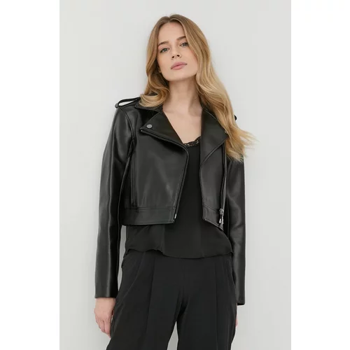 Karl Lagerfeld Biker jakna ženska, črna barva