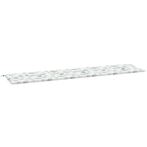 vidaXL Blazina za vrtno klop vzorec listov 200x50x4 cm tkanina, (20657746) Cene