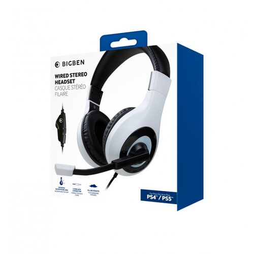 Nacon Bigben Stereo Gaming slušalice PS5 bijele PS5HEADSETV1WHITE Cijene